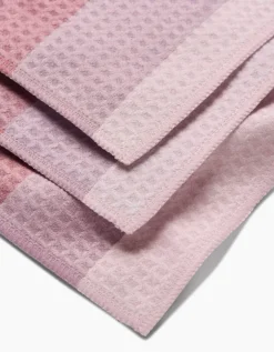 GEOMETRY Mauve Levels Luxe Washcloth Set