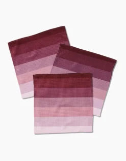 GEOMETRY Mauve Levels Luxe Washcloth Set