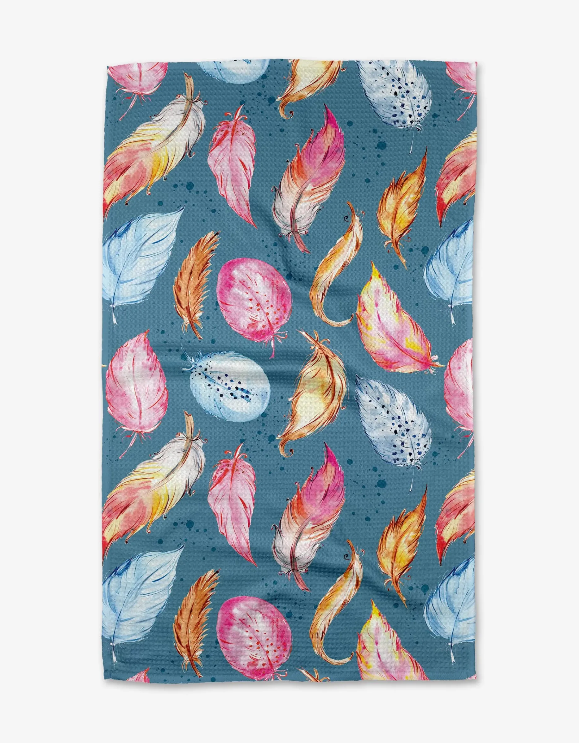 GEOMETRY Midnight Breeze Tea Towel