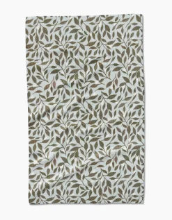GEOMETRY Mint Leaves Tea Towel
