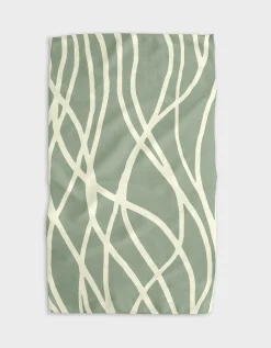 GEOMETRY Mint Tea Towel