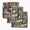 GEOMETRY Modern Bauhaus Mood Dishcloth Set