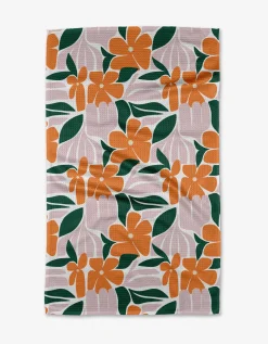 GEOMETRY Modern Floral Tea Towel