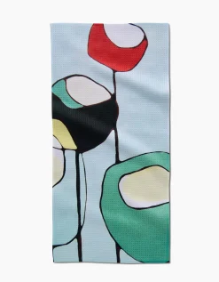 GEOMETRY Modern Poppy Bar Towel