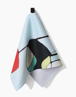 GEOMETRY Modern Poppy Bar Towel