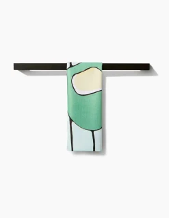 GEOMETRY Modern Poppy Tea Towel