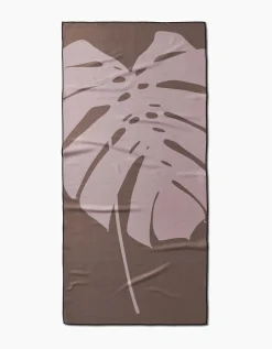 GEOMETRY Monstera Leaf Beach Towel