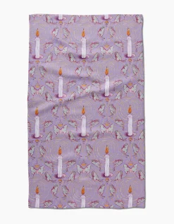 GEOMETRY Moth To A Flame Tea Towel