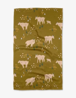 GEOMETRY Mountain Goats Tea Towel