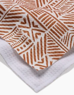 GEOMETRY Mud Cloth Natural Luxe Hand Towel