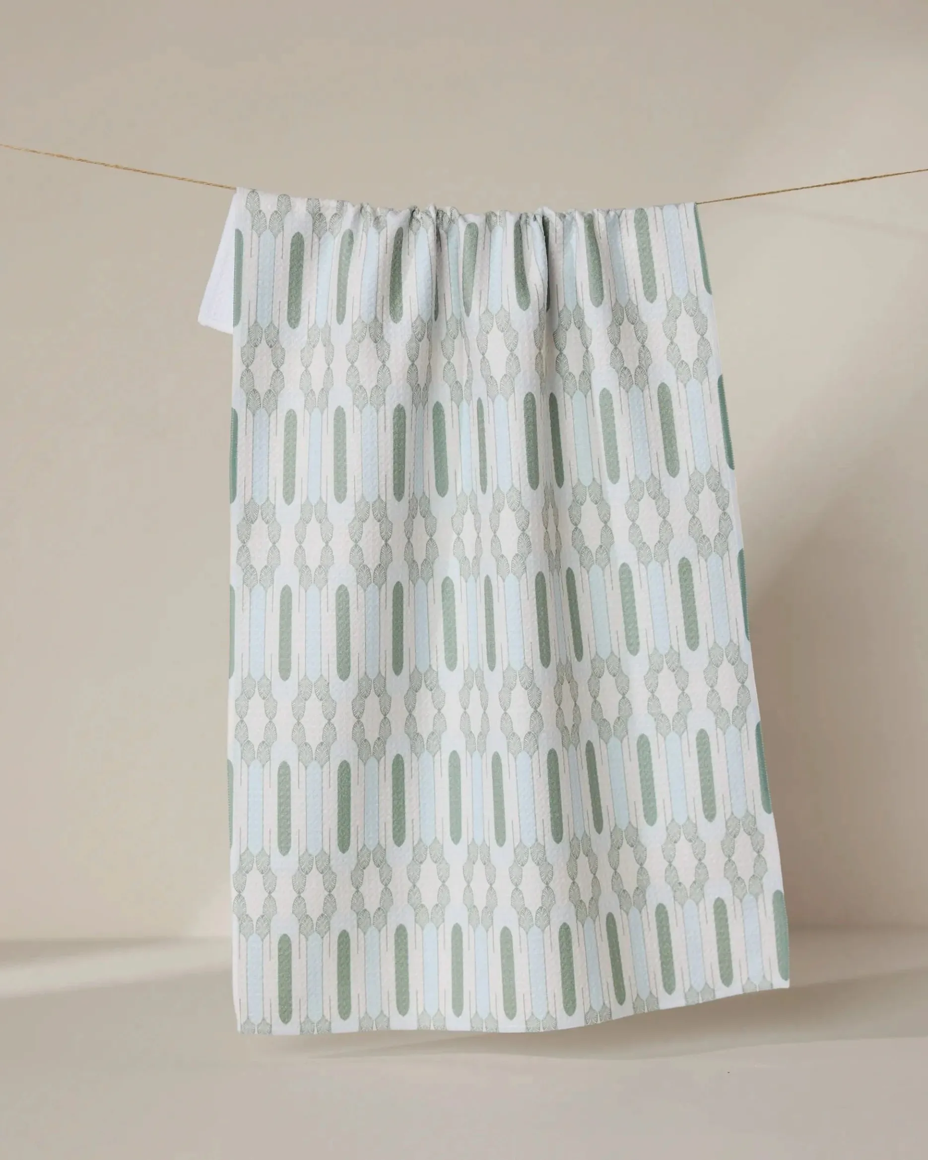 GEOMETRY Musée Verte Tea Towel