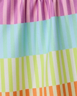 GEOMETRY Neon Nights Tea Towel