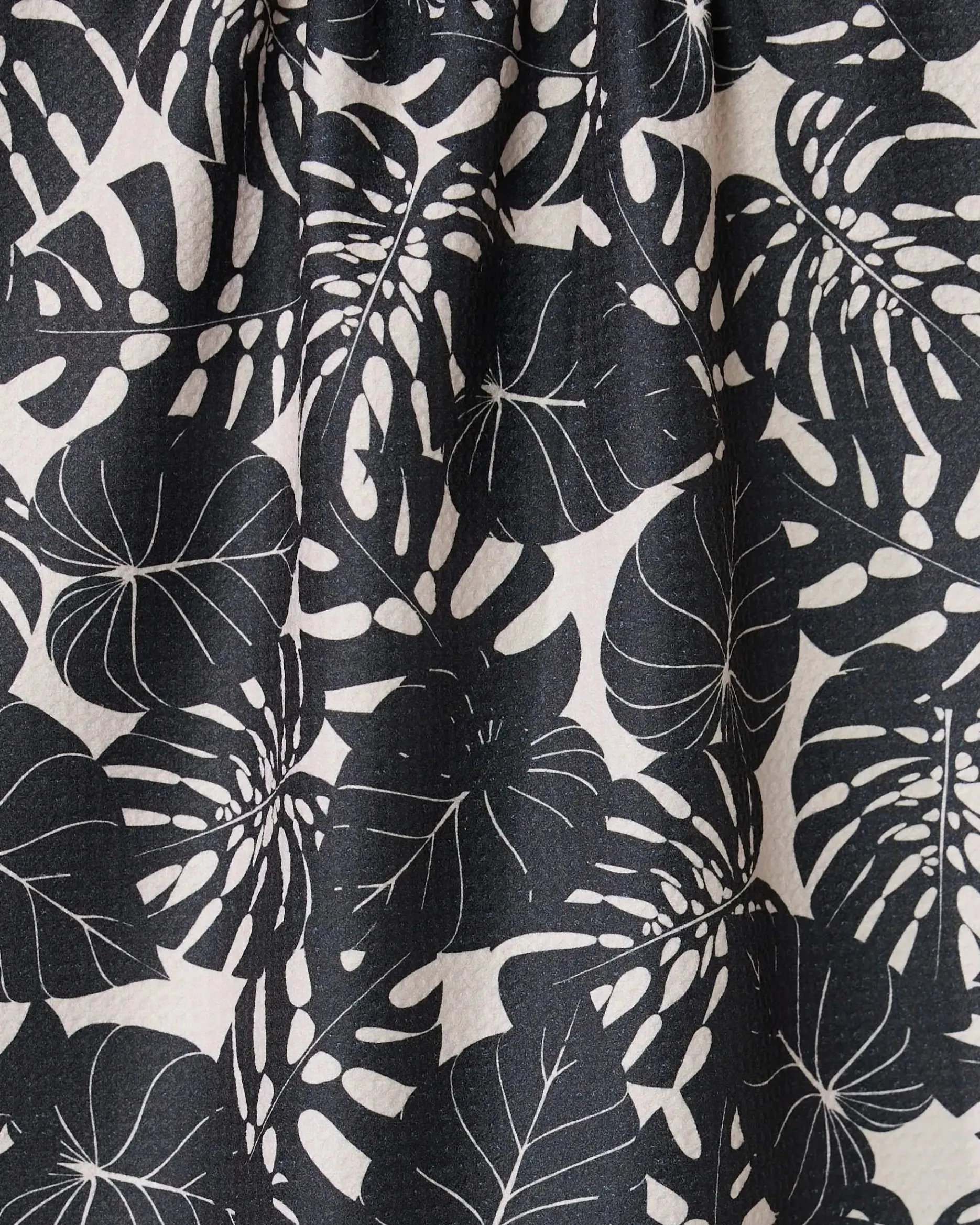 GEOMETRY Neutral Leaves Tea Towel