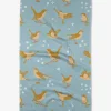 GEOMETRY Nightingales Tea Towel
