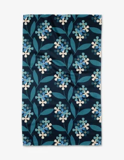 GEOMETRY Nighttime Florals Tea Towel