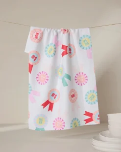 GEOMETRY Number One Mom Tea Towel