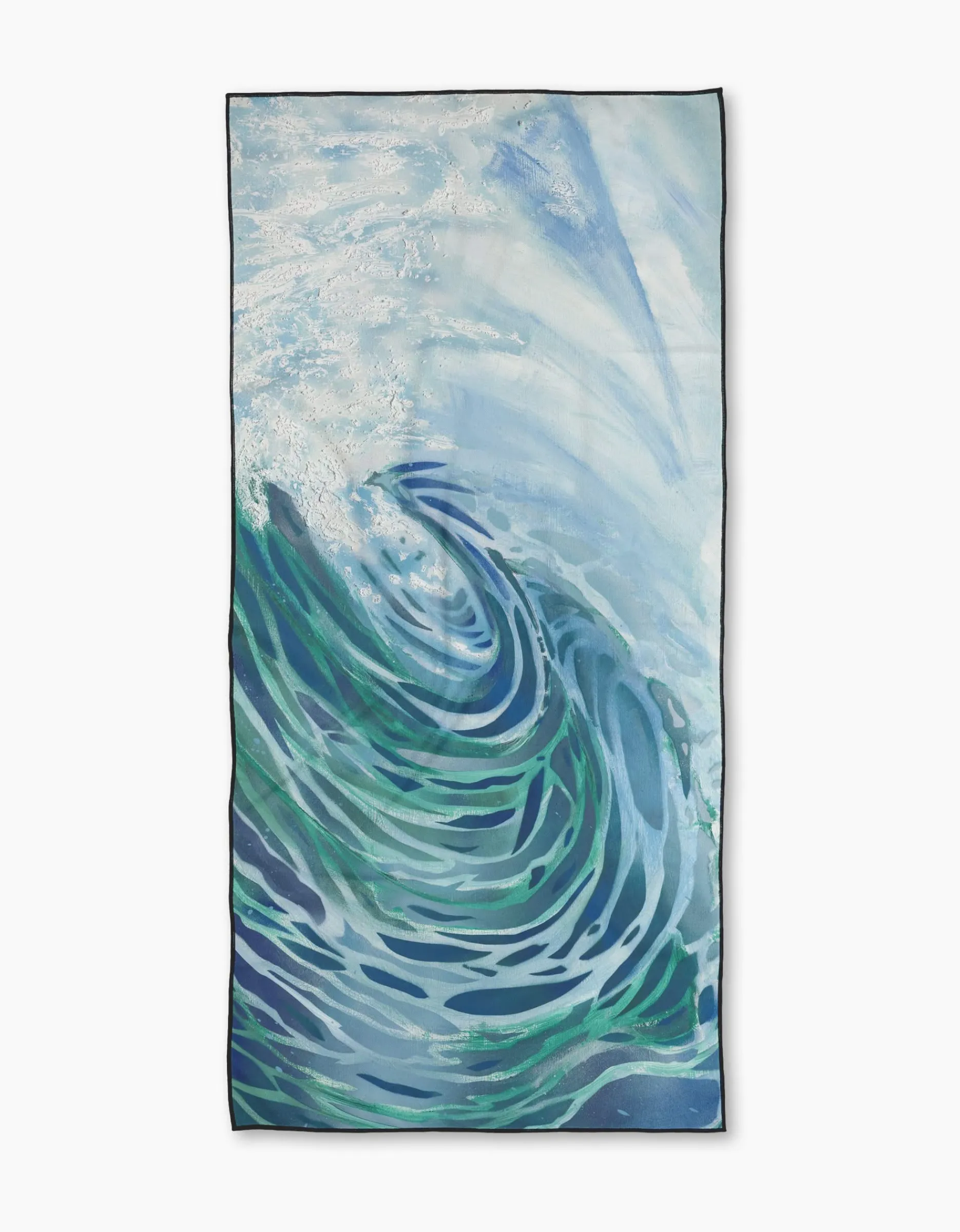 GEOMETRY Ocean Wave Beach Towel