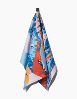 GEOMETRY Oceans Tea Towel