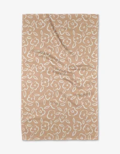 GEOMETRY Painted Bloom Tea Towel