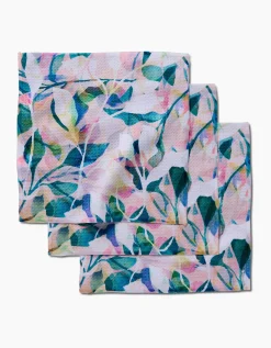 GEOMETRY Painted Foliage Dishcloth Set