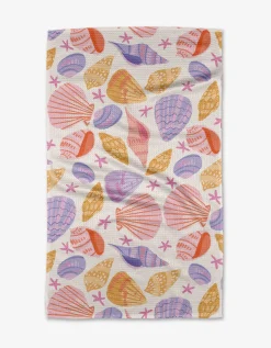 GEOMETRY Painted Shells Tea Towel