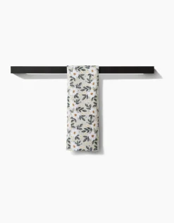 GEOMETRY Painted Spring Flowers Bar Towel