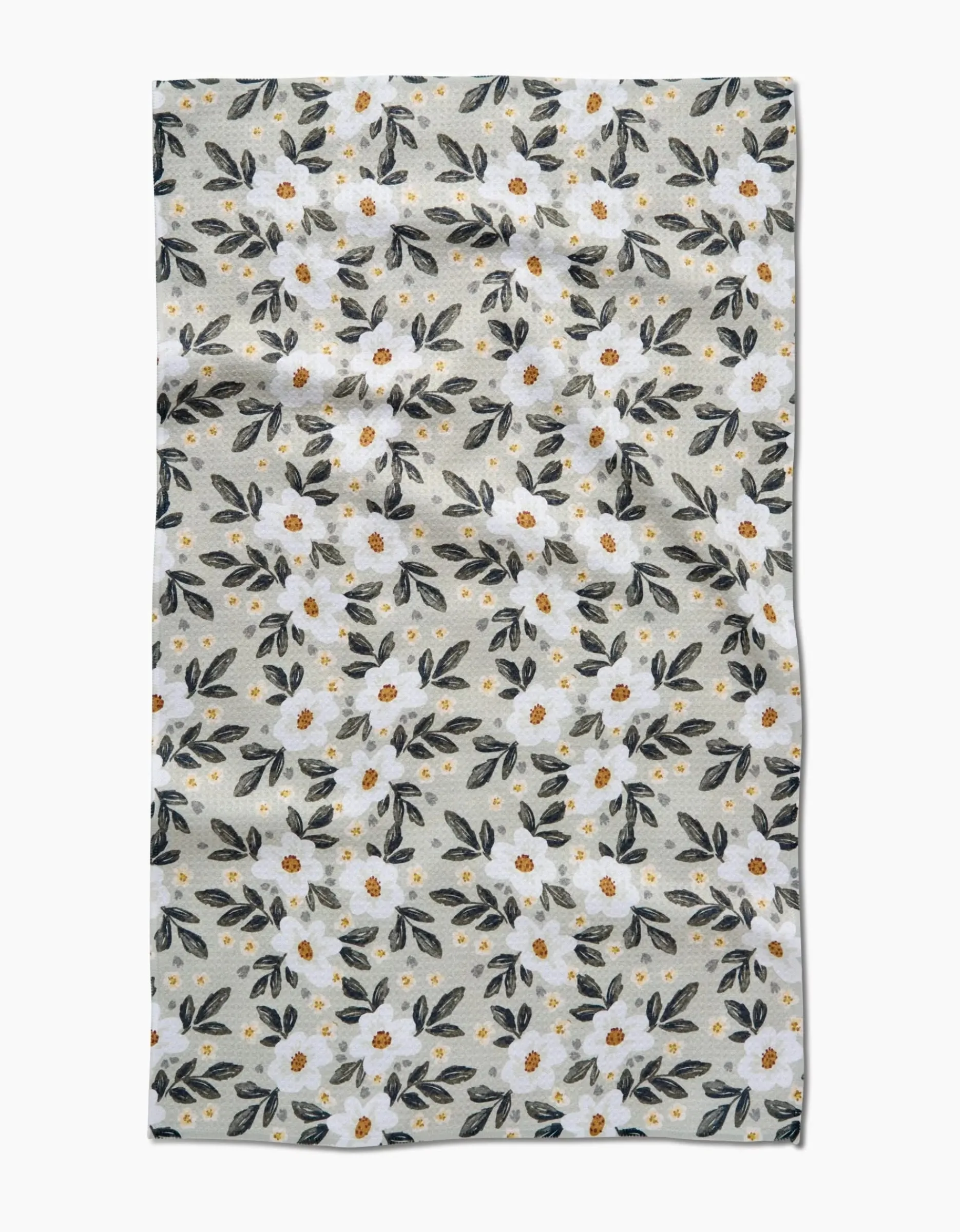 GEOMETRY Painted Spring Flowers Tea Towel