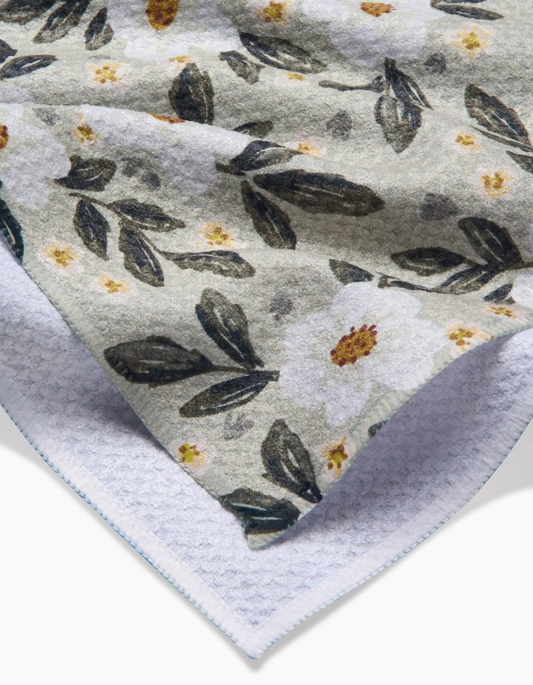 GEOMETRY Painted Spring Flowers Tea Towel