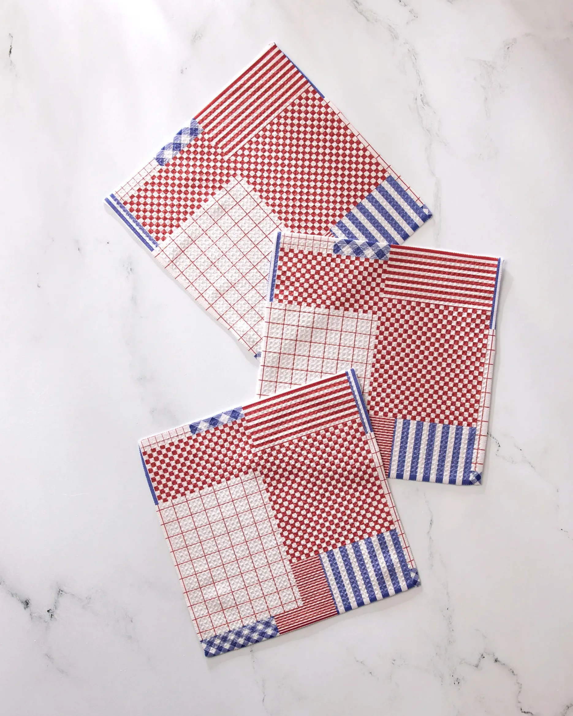 GEOMETRY Patched Up Parade Dishcloth Set