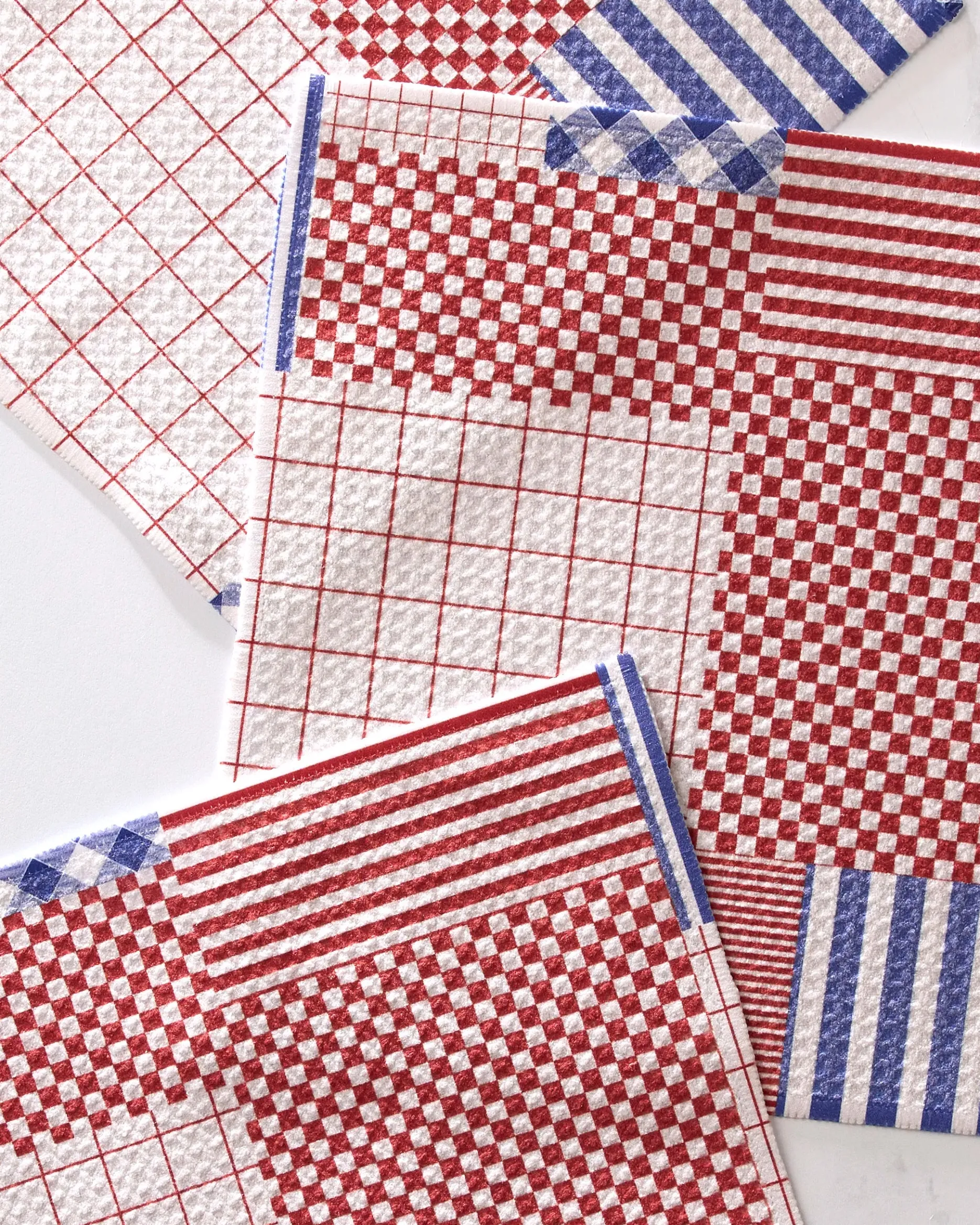 GEOMETRY Patched Up Parade Dishcloth Set