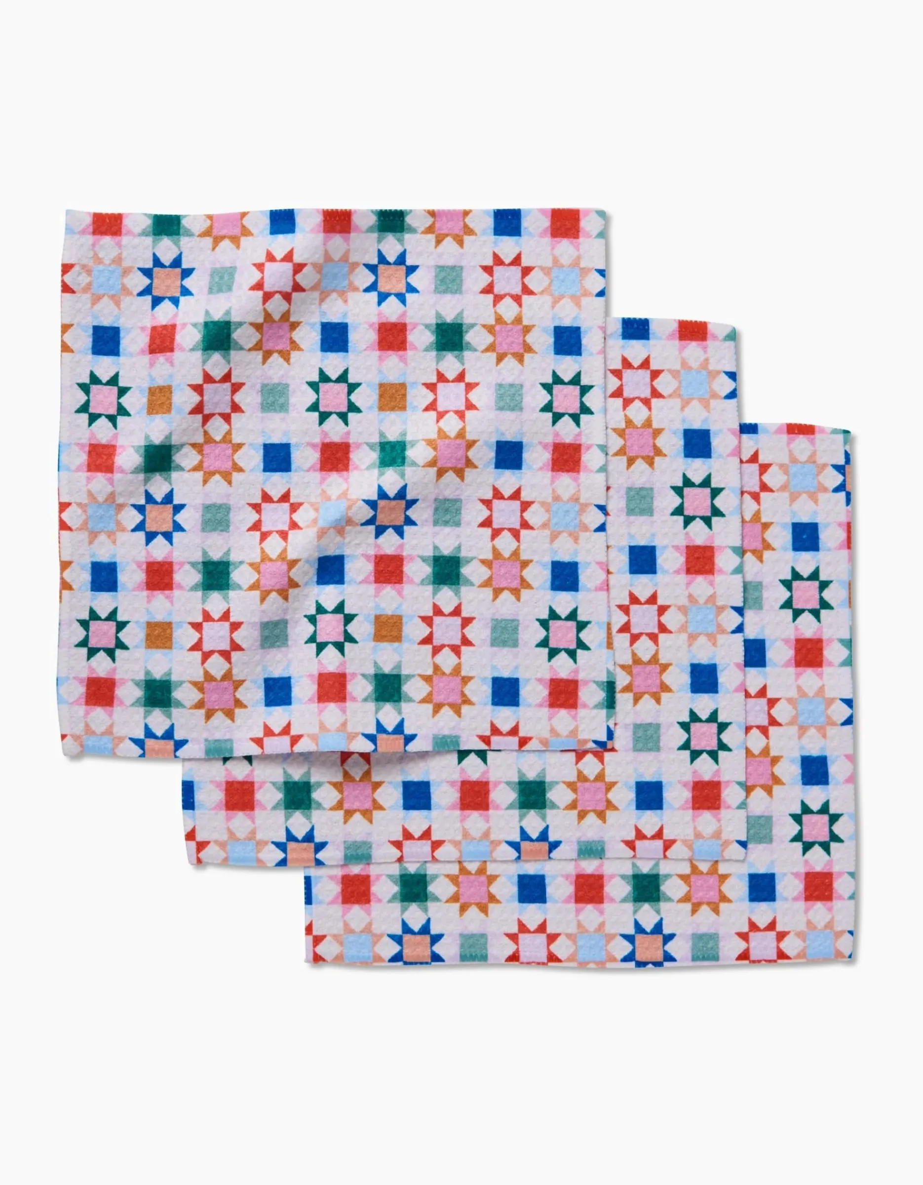 GEOMETRY Patchwork Picnic Dishcloth Set