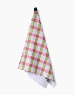 GEOMETRY Patricia Plaid Tea Towel