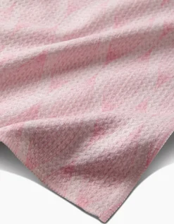 GEOMETRY Patterned in Pink Tea Towel