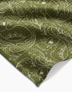 GEOMETRY Peacock Blooms Bar Towel