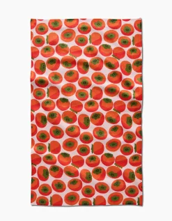 GEOMETRY Persimmons Tea Towel