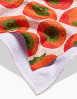 GEOMETRY Persimmons Tea Towel