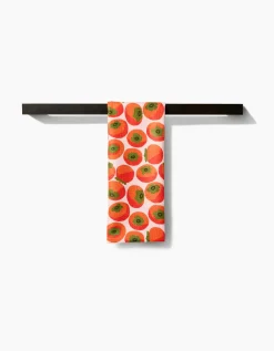 GEOMETRY Persimmons Tea Towel