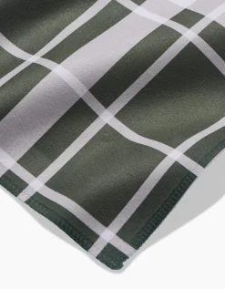 GEOMETRY Picnic Time Green Dinner Napkin Set