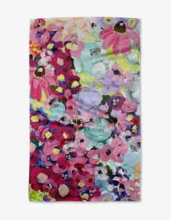 GEOMETRY Pink Fields of Joy Tea Towel