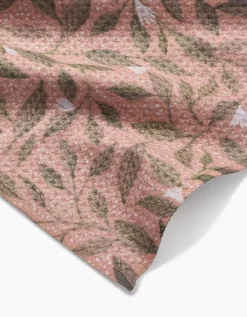 GEOMETRY Pink Mint Leaves Bar Towel