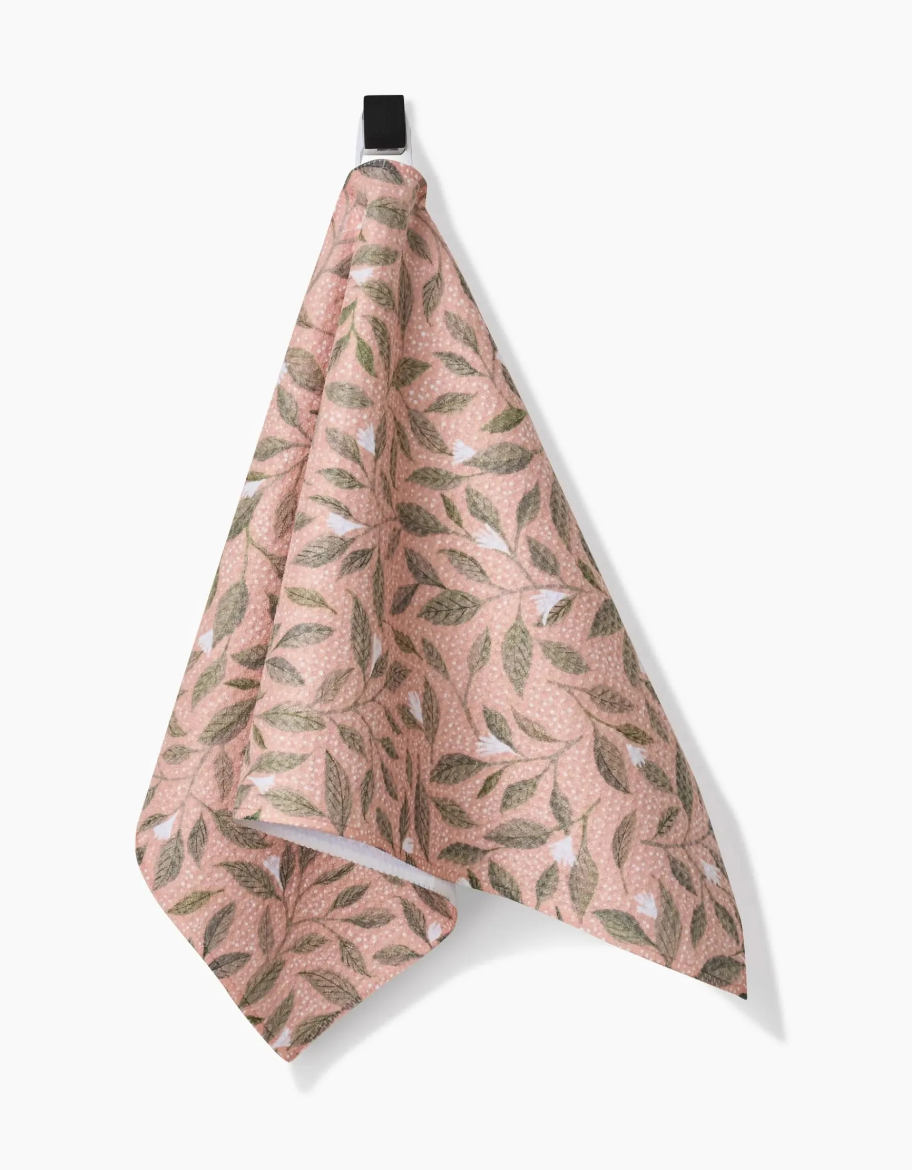 GEOMETRY Pink Mint Leaves Bar Towel