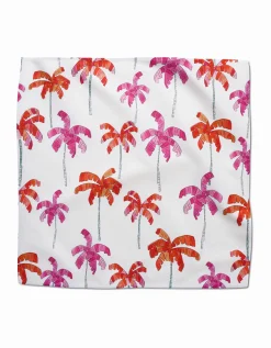 GEOMETRY Pink Palms Dinner Napkin Set