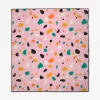 GEOMETRY Pink Terrazzo Beach Blanket