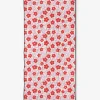 GEOMETRY Pink Wild Garden Beach Towel