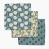GEOMETRY Polka Dot Blooms Dishcloth Set