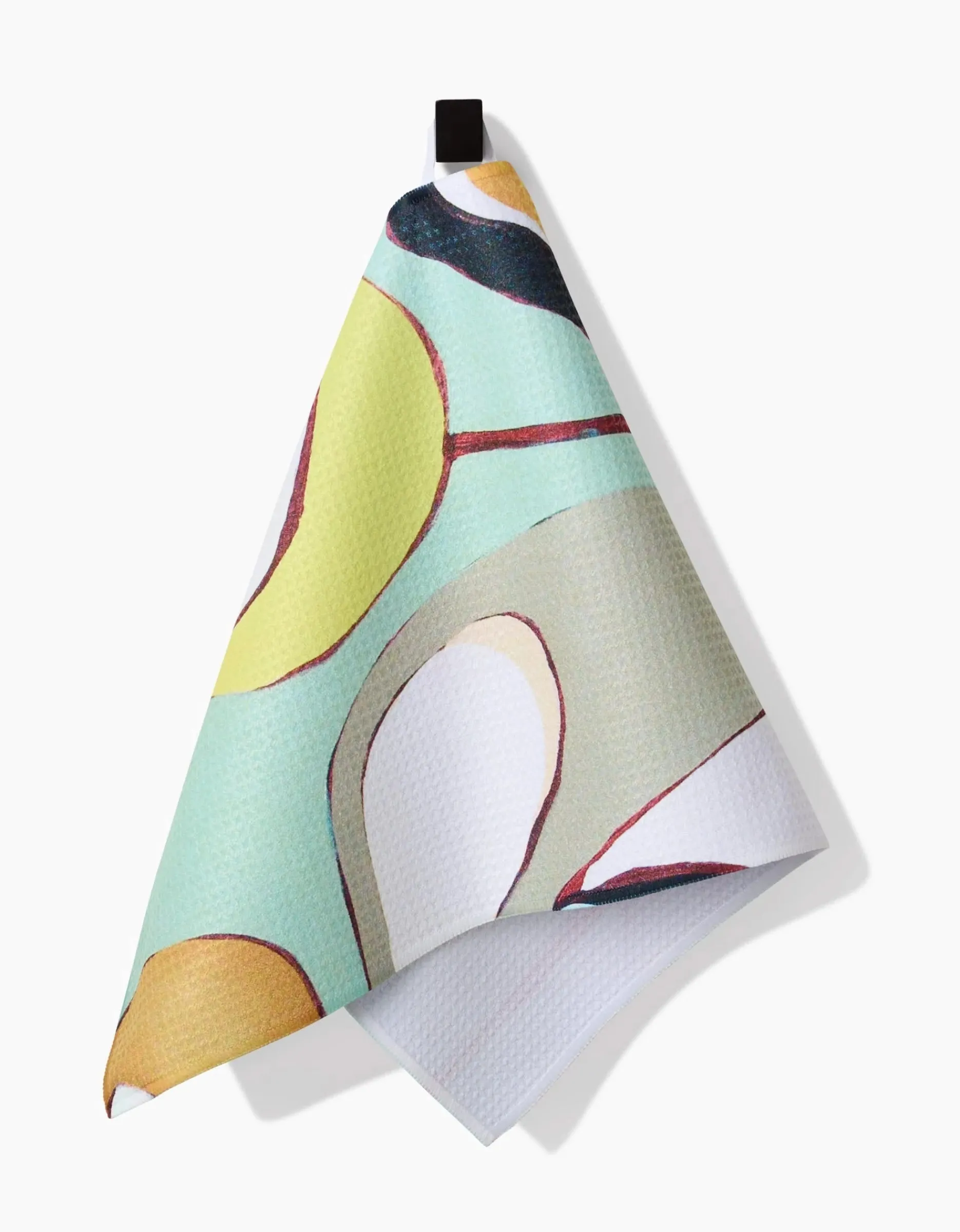 GEOMETRY Poppies on Mint Bar Towel