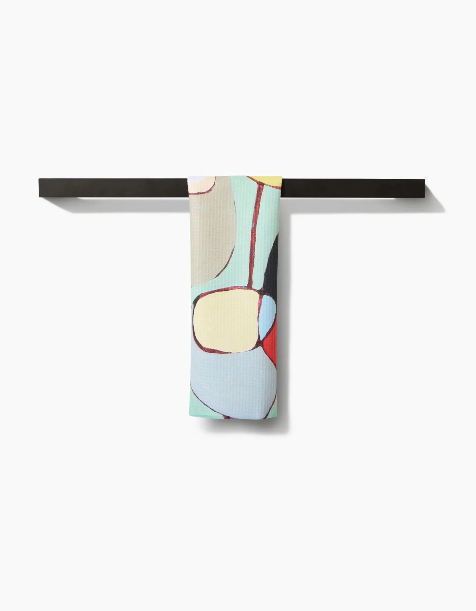 GEOMETRY Poppies on Mint Bar Towel