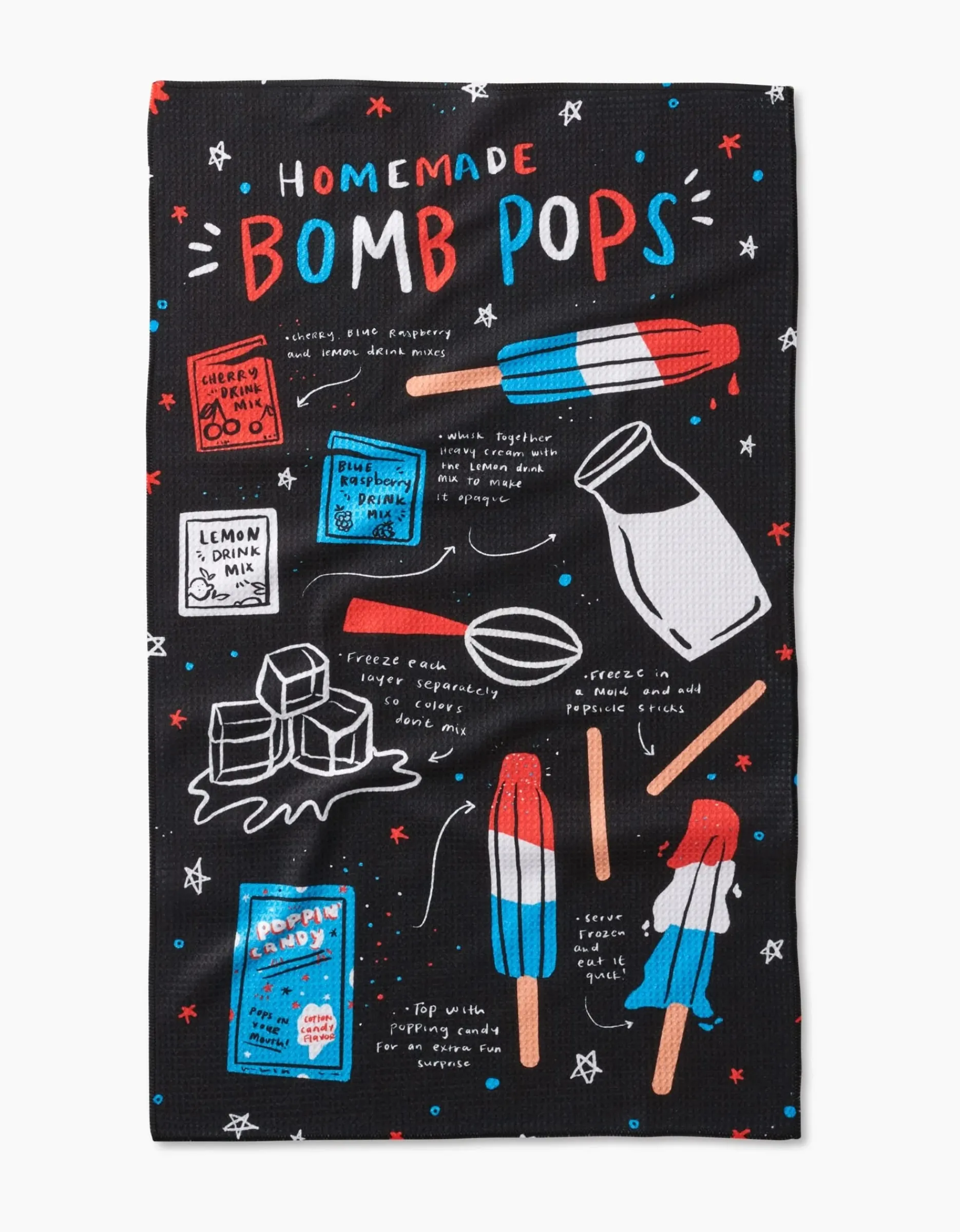 GEOMETRY Popsicles Tea Towel