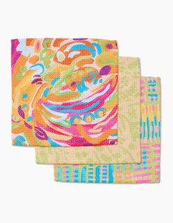 GEOMETRY Positive Vibes Dishcloth Set