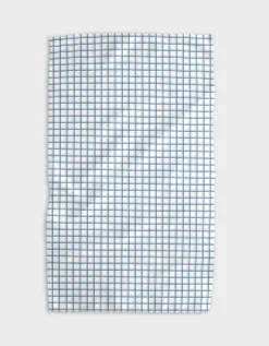 GEOMETRY Preppy - Emerald French Blue Tea Towel